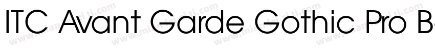 ITC Avant Garde Gothic Pro Book字体转换